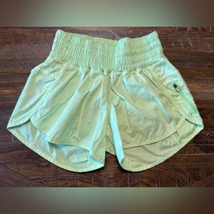 Lululemon track that short. Size 6. Lime green.